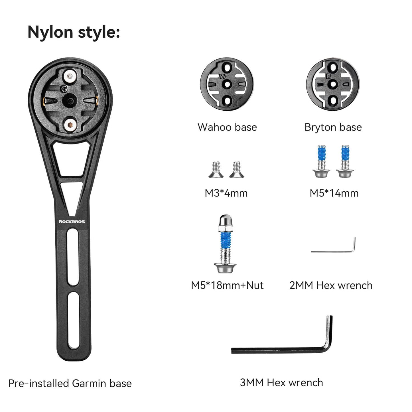 ROCKBROS Bicyle Computer Stand Handlebar Extension Bracket