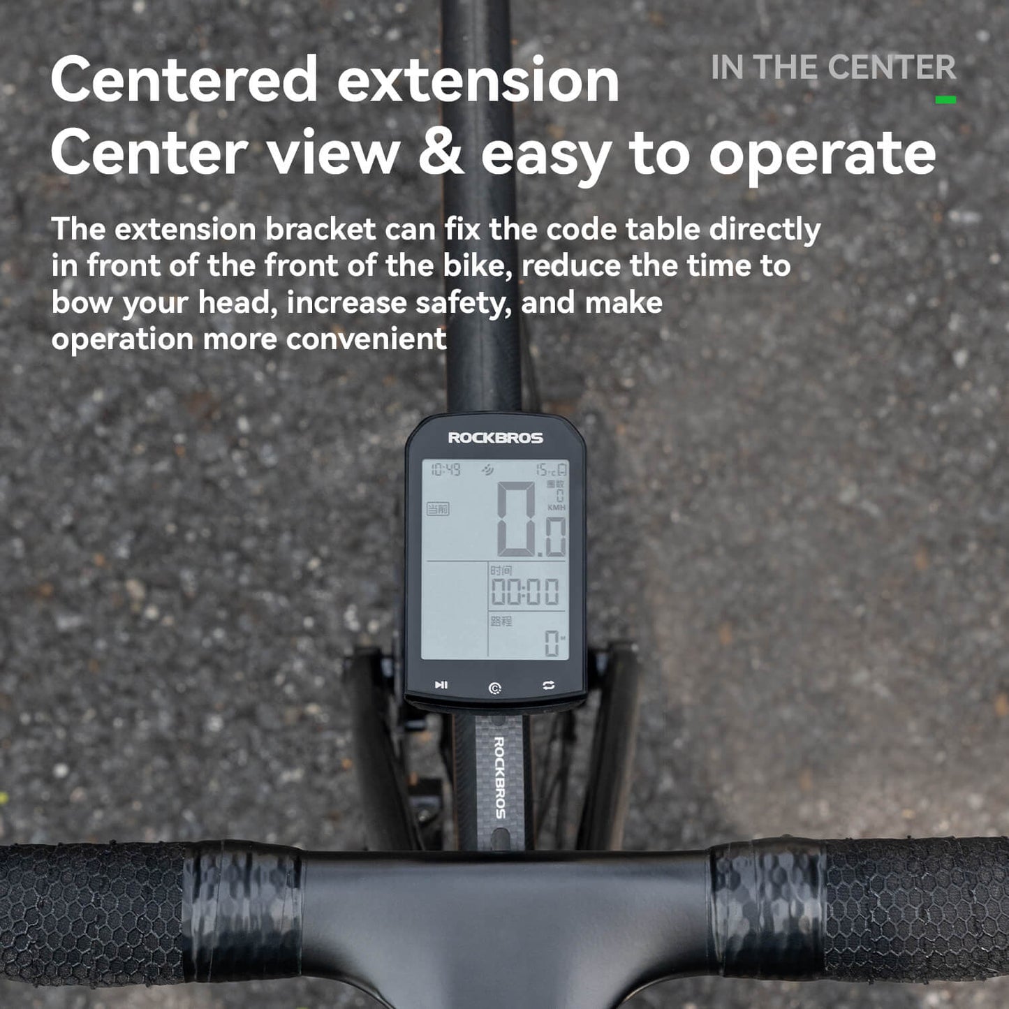 ROCKBROS Bicyle Computer Stand Handlebar Extension Bracket