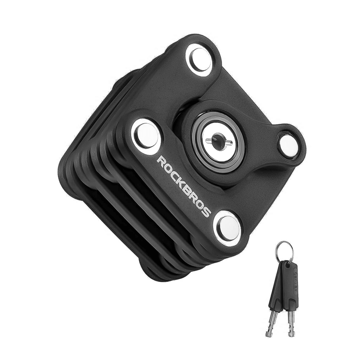 ROCKBROS Folding Bike Lock Anti-theft Alloy Lock with Mounting Bracket