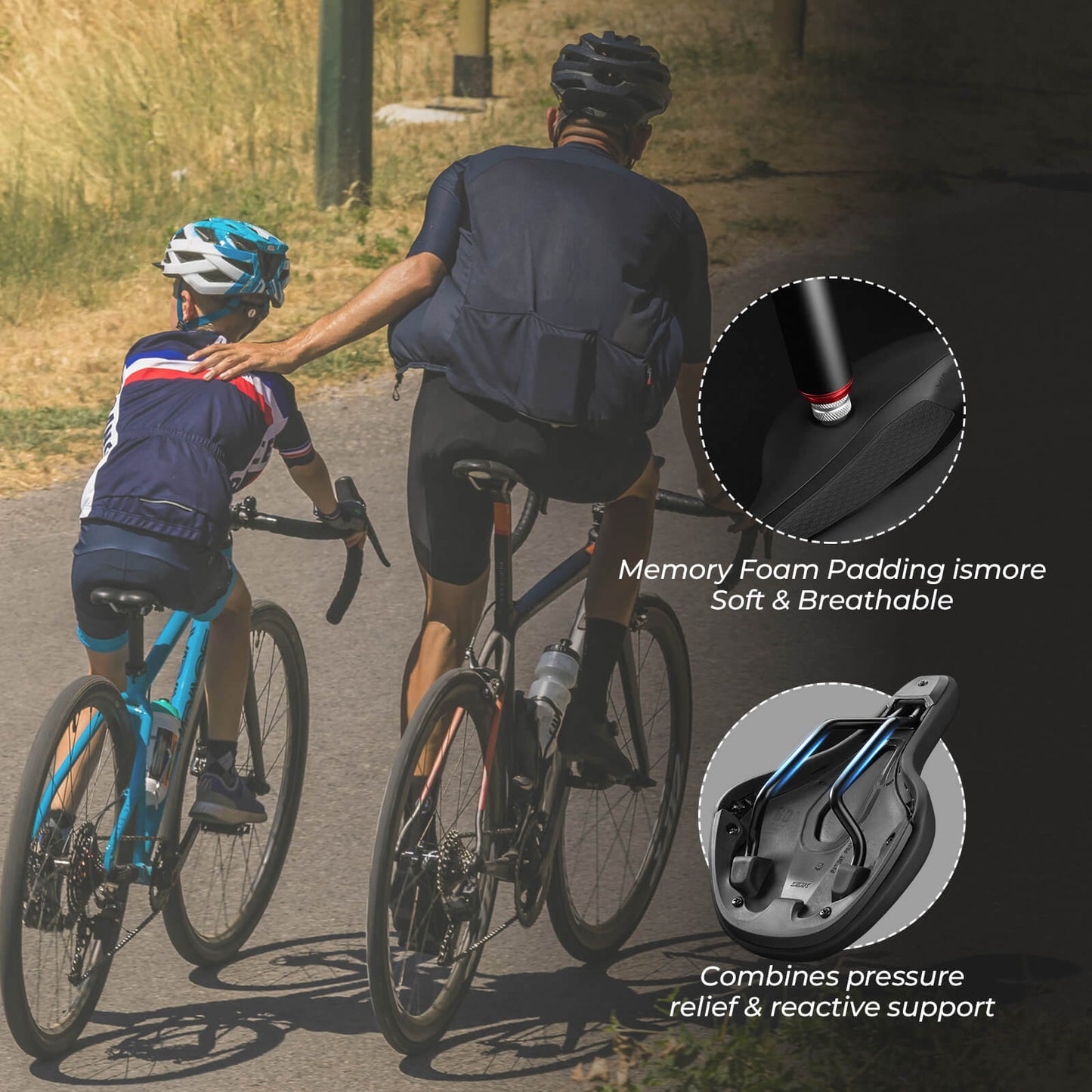 ROCKBROS Kids Bike Saddle Comfortable