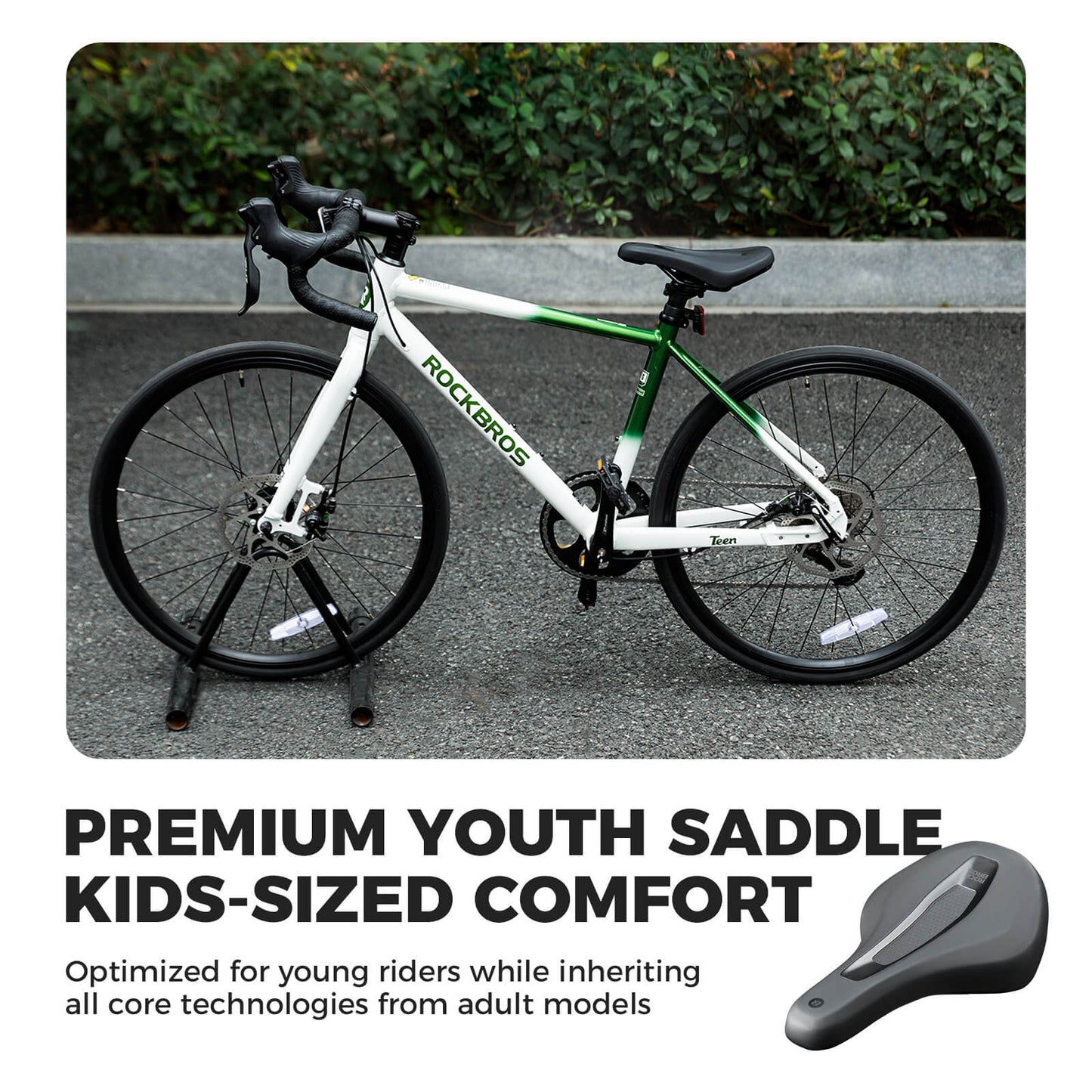 ROCKBROS Kids Bike Saddle Comfortable