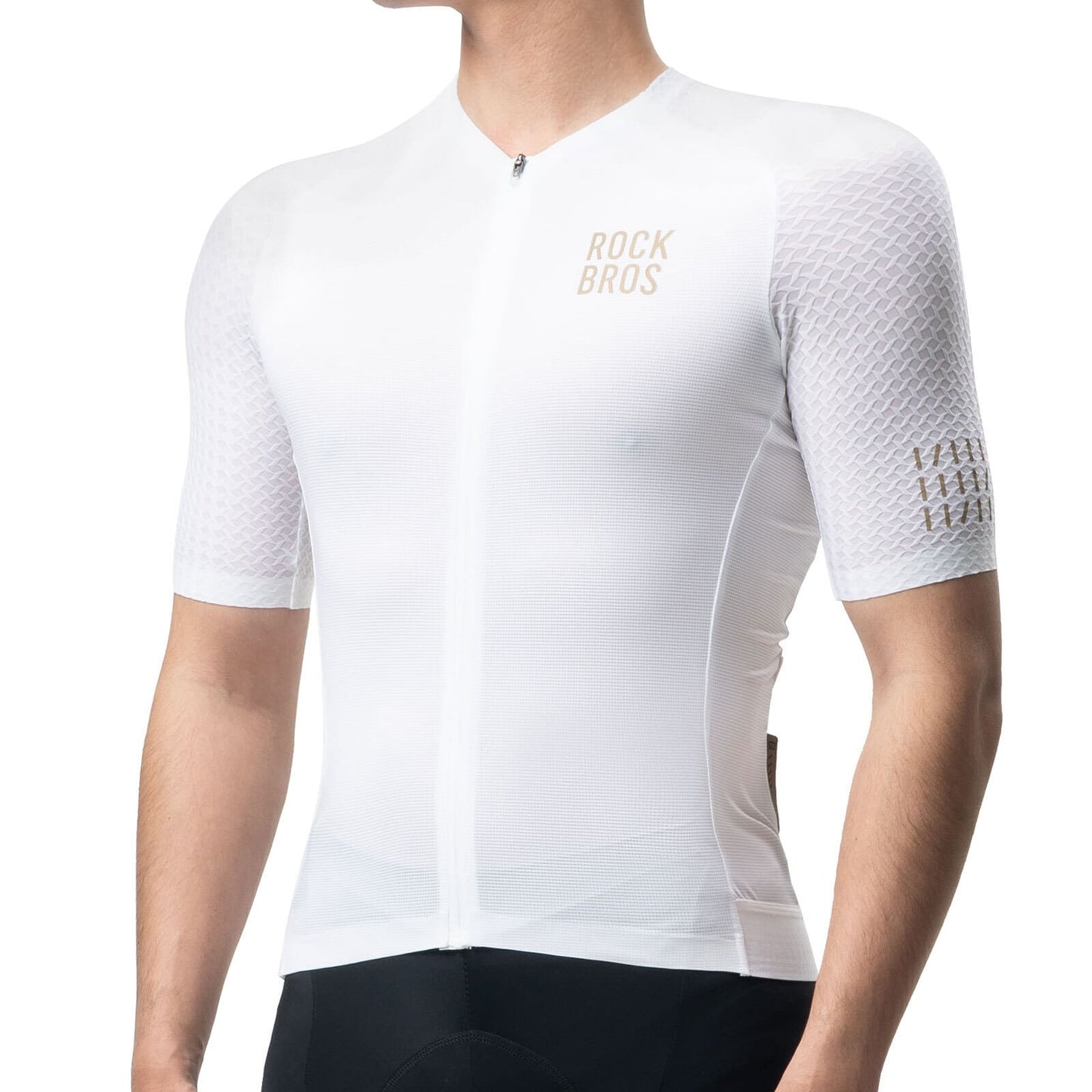 ROCKBROS Men's Short-Sleeve Cycling Jersey Diamond Pattern
