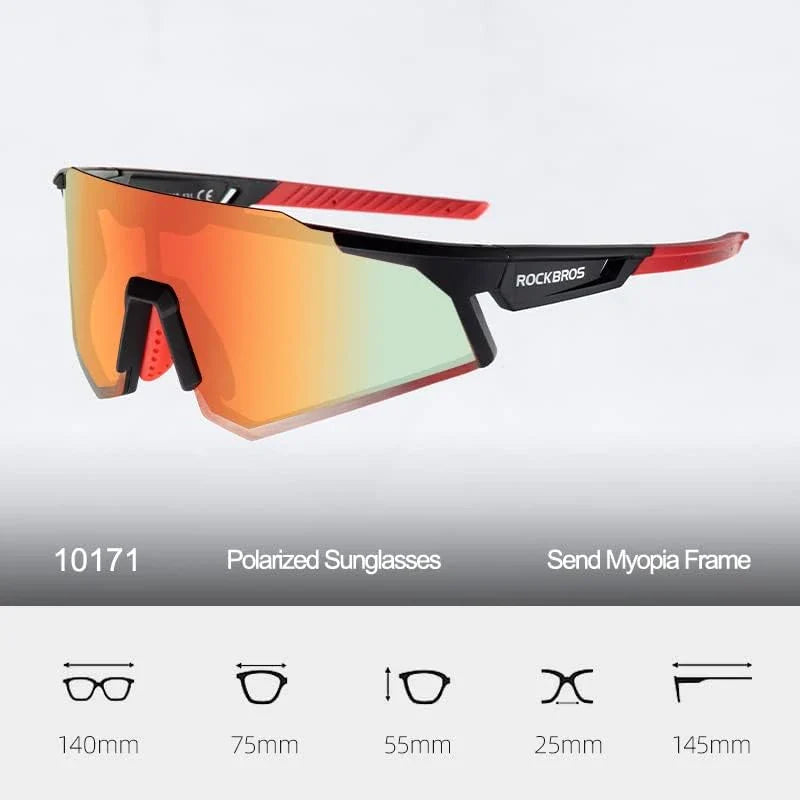 ROCKBROS-Ultralight Polarised Sports Sunglasses 22g