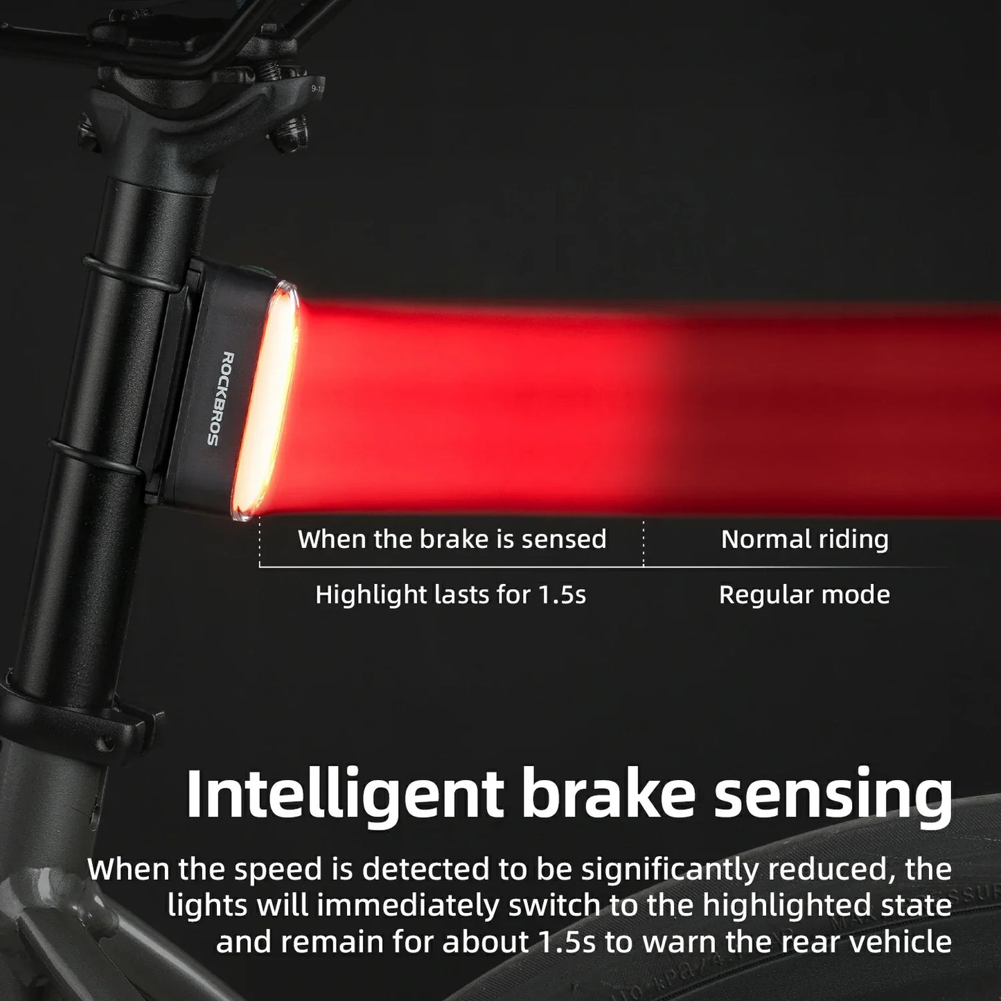 Magnetic Tail Light Brake Sense USB-C