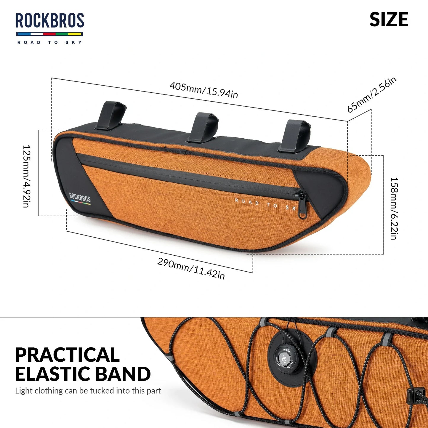 ROCKBROS Bike Triangle Bag-Road to sky