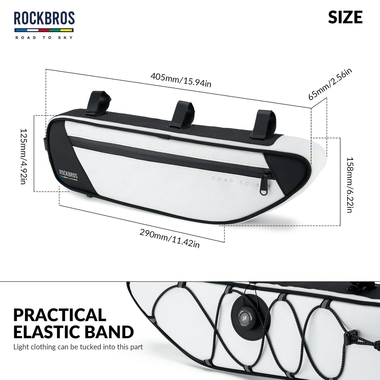 ROCKBROS Bike Triangle Bag-Road to sky