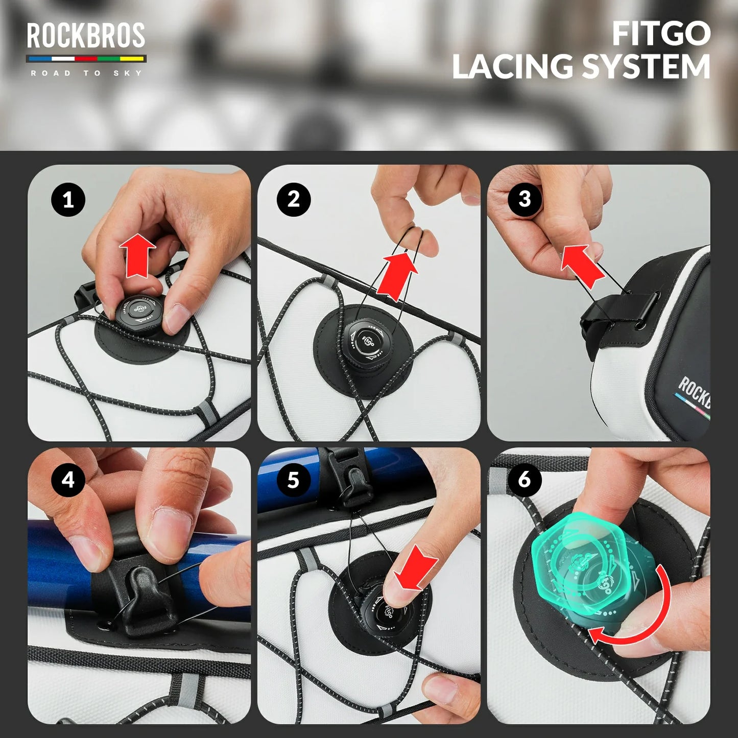 ROCKBROS Bike Triangle Bag-Road to sky