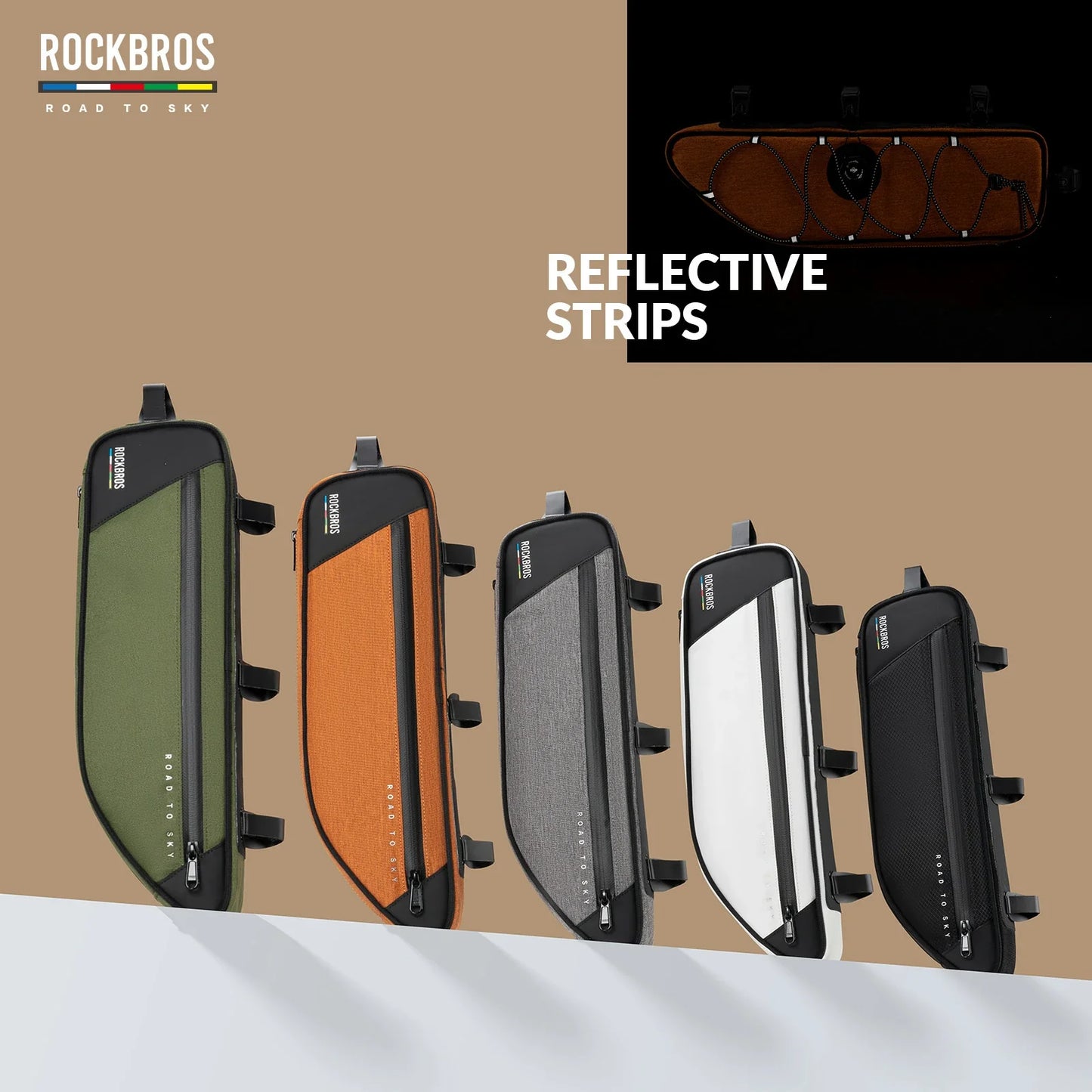 ROCKBROS Bike Triangle Bag-Road to sky