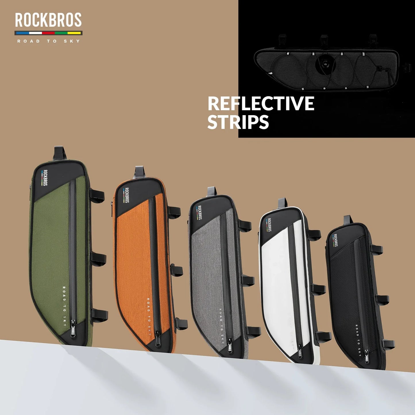 ROCKBROS Bike Triangle Bag-Road to sky