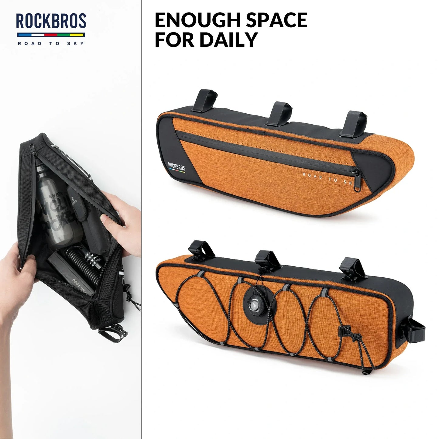 ROCKBROS Bike Triangle Bag-Road to sky
