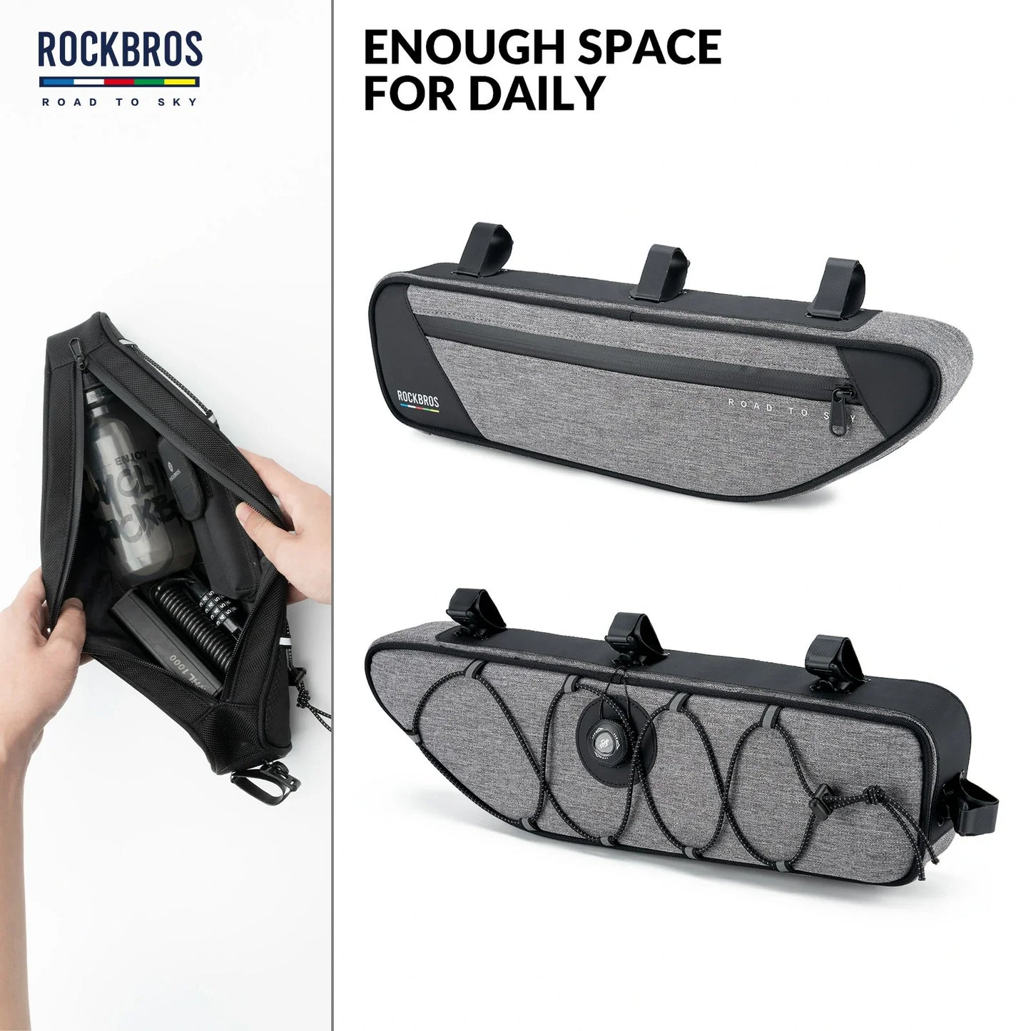 ROCKBROS Bike Triangle Bag-Road to sky
