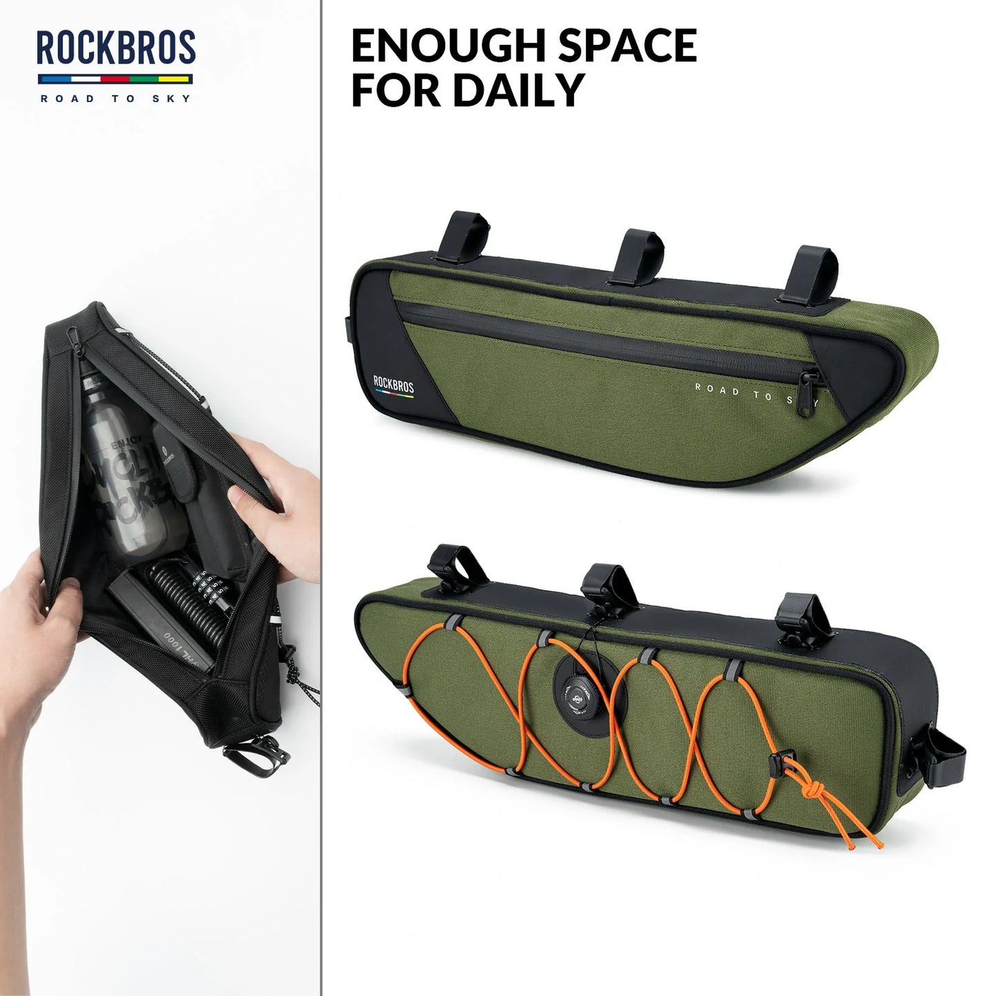 ROCKBROS Bike Triangle Bag-Road to sky