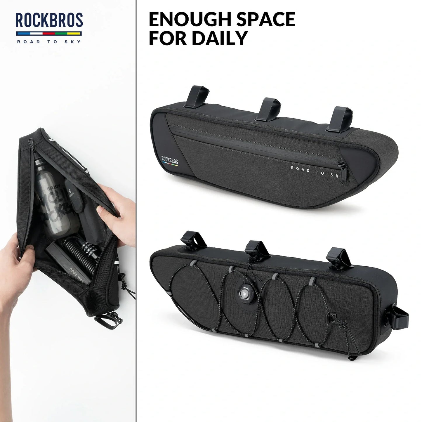 ROCKBROS Bike Triangle Bag-Road to sky