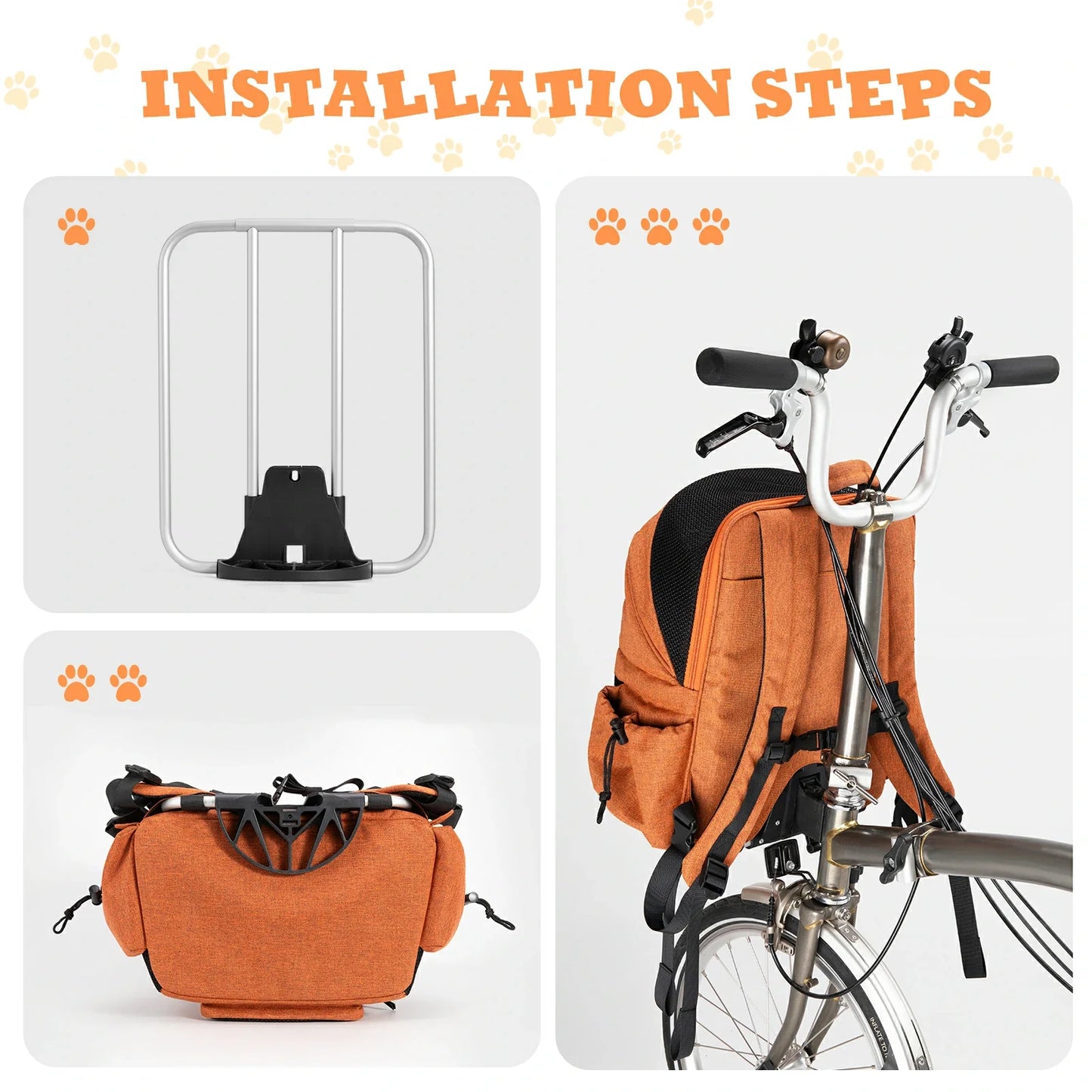 ROCKBROS Folding Bike Pet Bag  Backpack