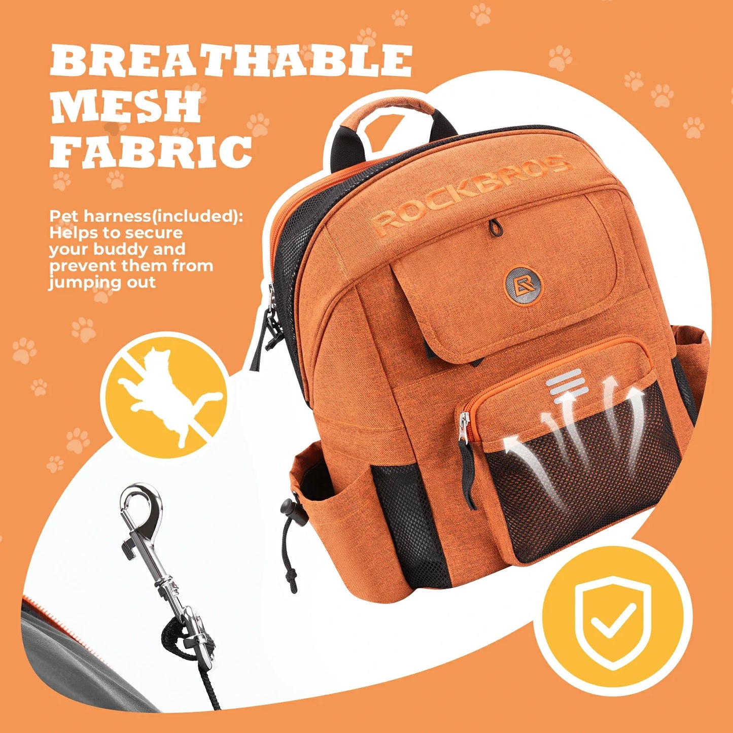 ROCKBROS Folding Bike Pet Bag  Backpack