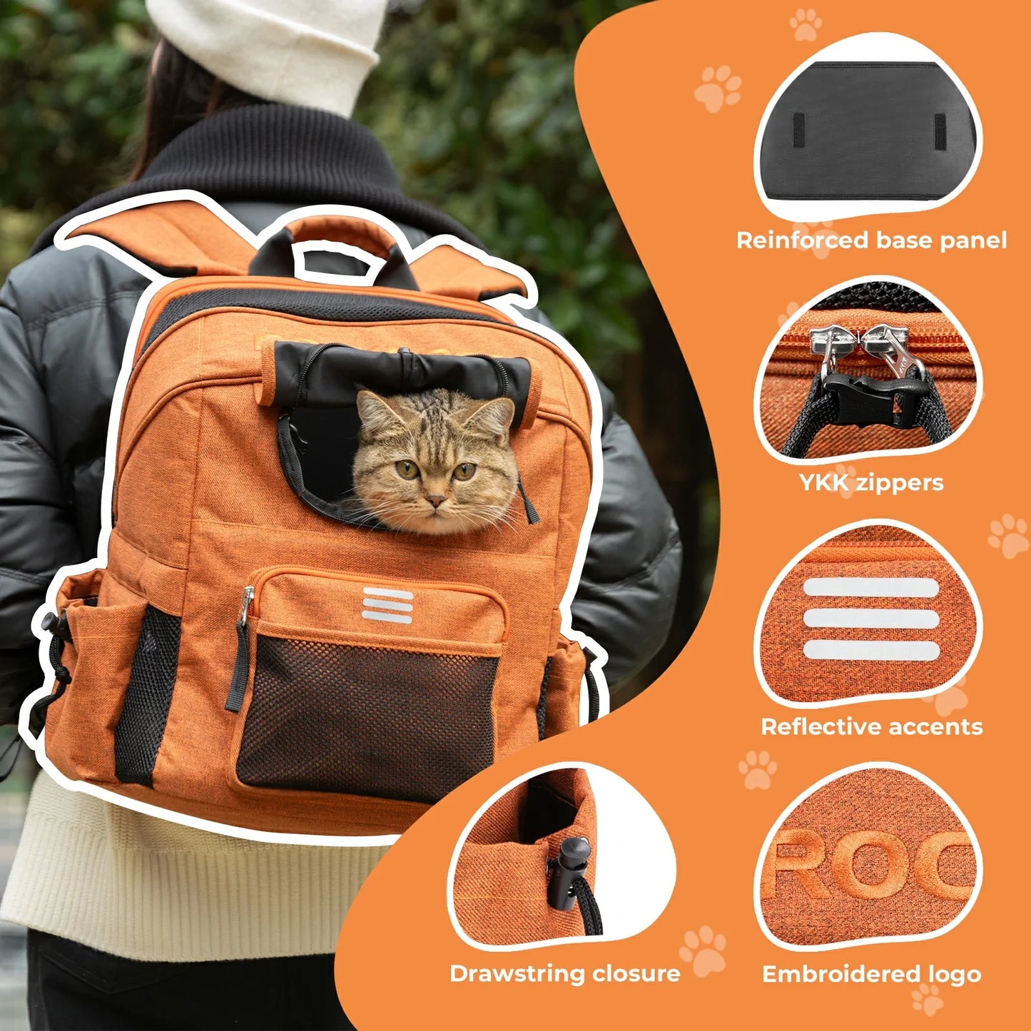 ROCKBROS Folding Bike Pet Bag  Backpack