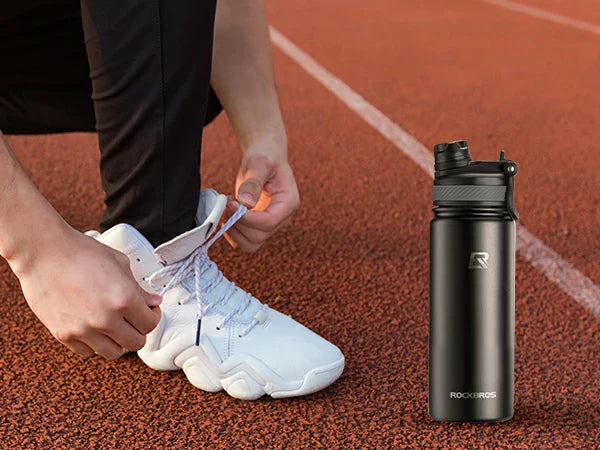 ROCKBROS Stainless Steel Insulated Water Bottle with Straw