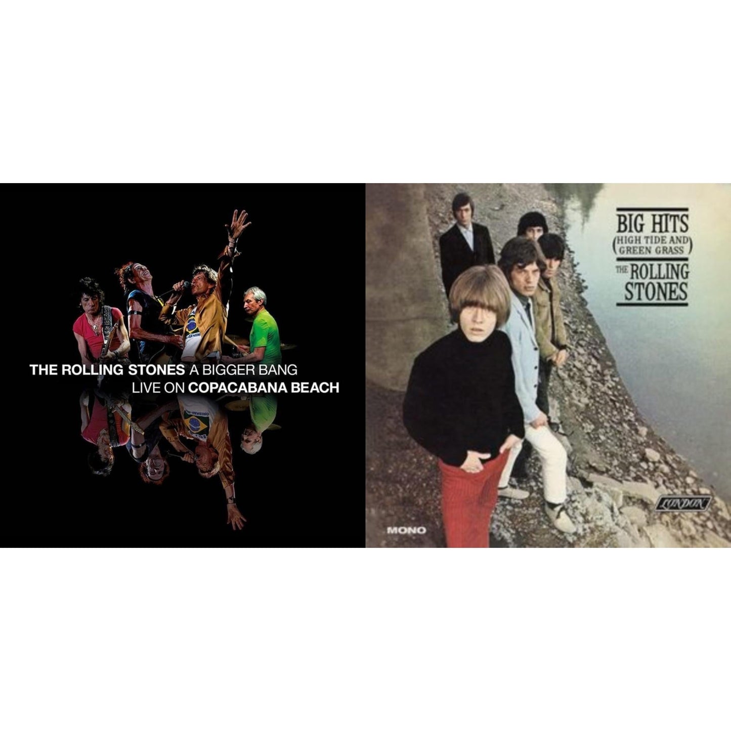 Rolling Stones - Big Hits (High Tide Green Grass LP Vinyl) & Bigger Bang Live On Copacabana Beach (Multi Color Vinyl/3LP)