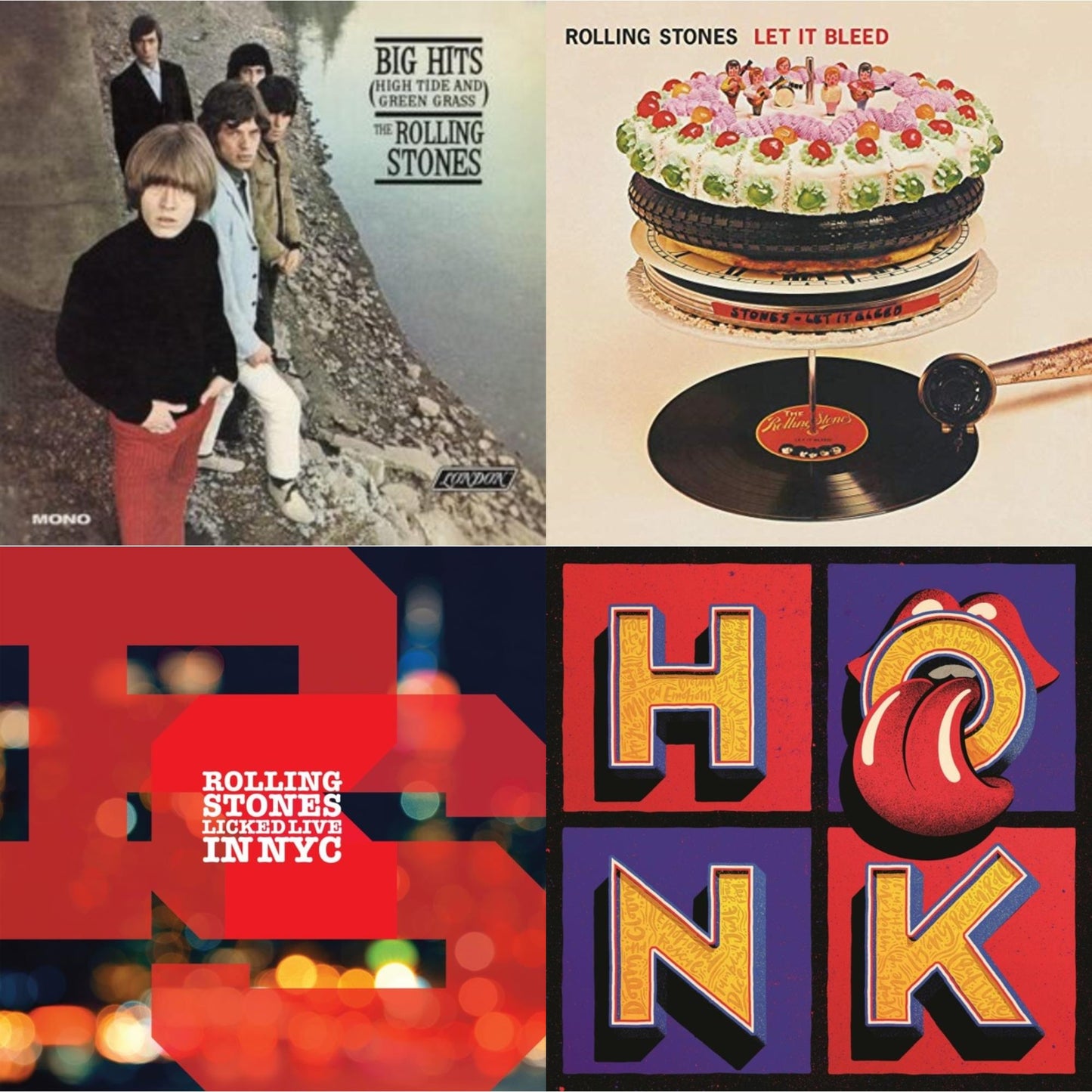 Big Hits (High Tide Green Grass LP Vinyl) & Let It Bleed (50Th Anniversary Edition) & Licked Live In Nyc (White Vinyl/3LP) & Honk (Translucent Red Vinyl/2LP)