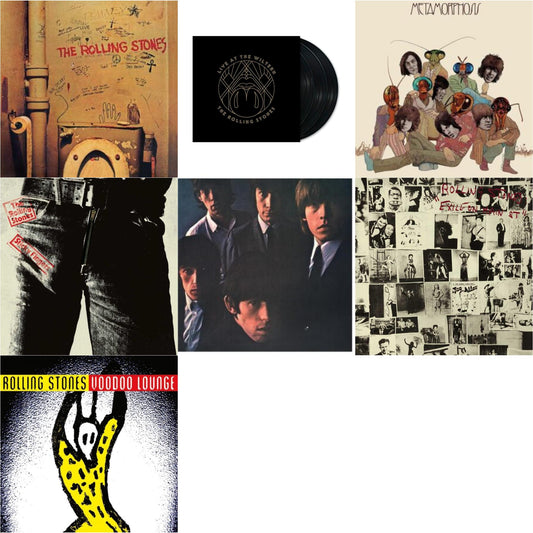 Beggars Banquet & Rolling Stones No.2 (180G) & Metamorphosis & Live At The Wiltern (3LP) & Voodoo Lounge (30Th Anniversary) (Red/Yellow Vinyl/2LP) & Sticky Fingers & Exile On Main Street (2LP)
