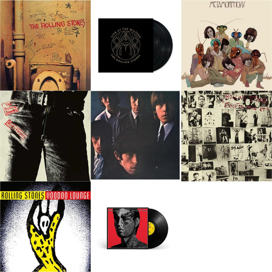 Beggars Banquet & Rolling Stones No.2 (180G) & Metamorphosis & Tattoo You (2021 Remaster) & Live At The Wiltern (3LP) & Voodoo Lounge (30Th Anniversary) (Red/Yellow Vinyl/2LP) & Sticky Fingers & Exile On Main Street (2LP)