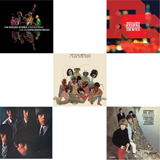 Rolling Stones No.2 (180G) & Big Hits (High Tide Green Grass LP Vinyl) & Metamorphosis & Bigger Bang Live On Copacabana Beach (Multi Color Vinyl/3LP) & Licked Live In Nyc (White Vinyl/3LP)