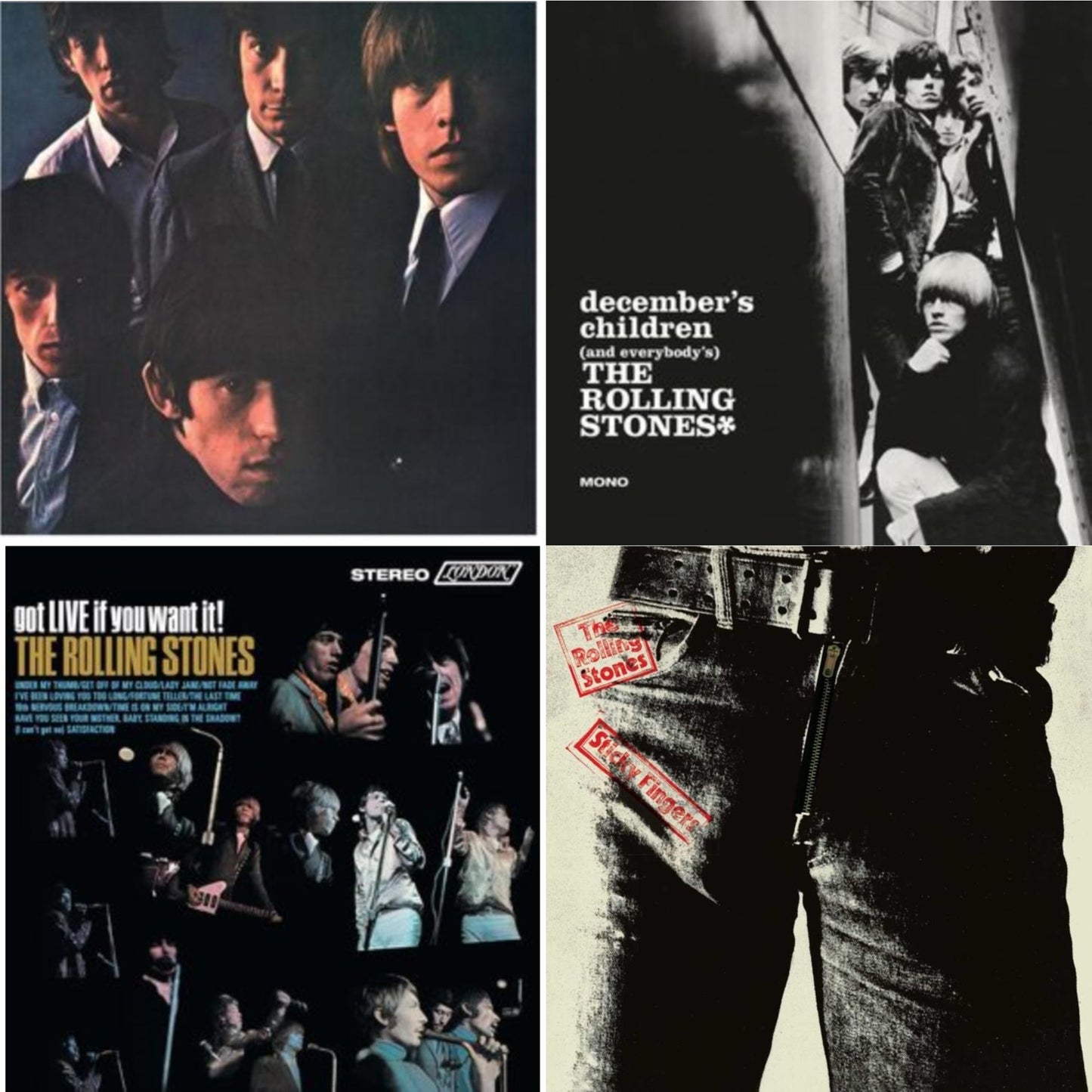Rolling Stones No.2 (180G) & December's Children (& Everybody's) & Got Live If You Want It! & Sticky Fingers