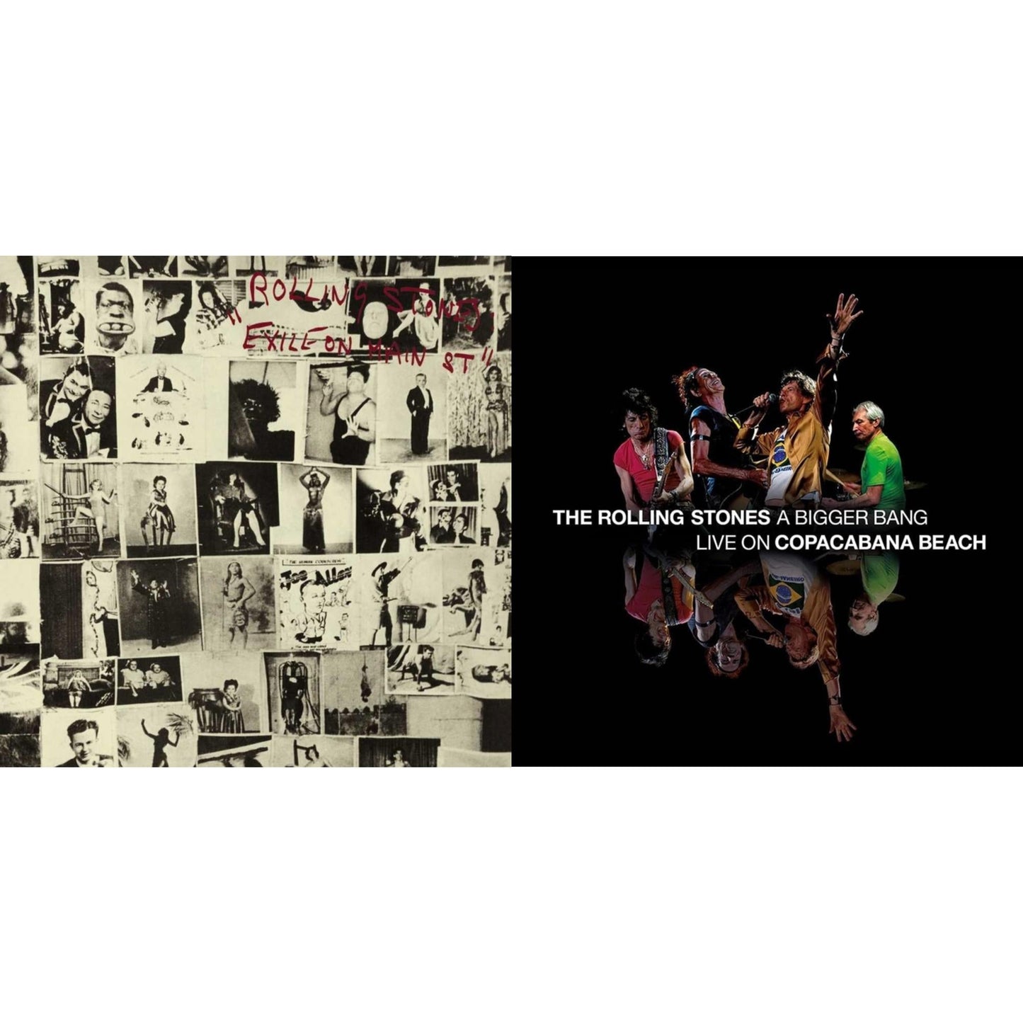Rolling Stones - Bigger Bang Live On Copacabana Beach (Multi Color Vinyl/3LP) & Exile On Main Street (2LP)