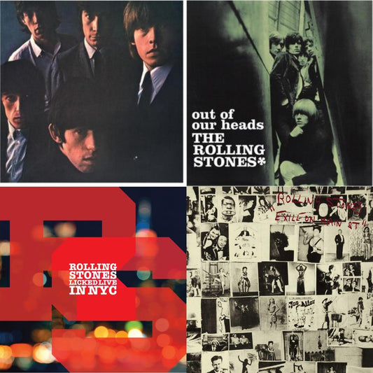 Rolling Stones No.2 (180G) & Out Of Our Heads (Uk) & Licked Live In Nyc (White Vinyl/3LP) & Exile On Main Street (2LP)