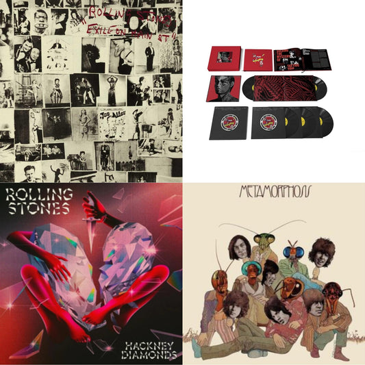 Rolling Stones - Metamorphosis & Tattoo You (2021 Remaster/5LP Box Set) & Hackney Diamonds & Exile On Main Street (2LP)