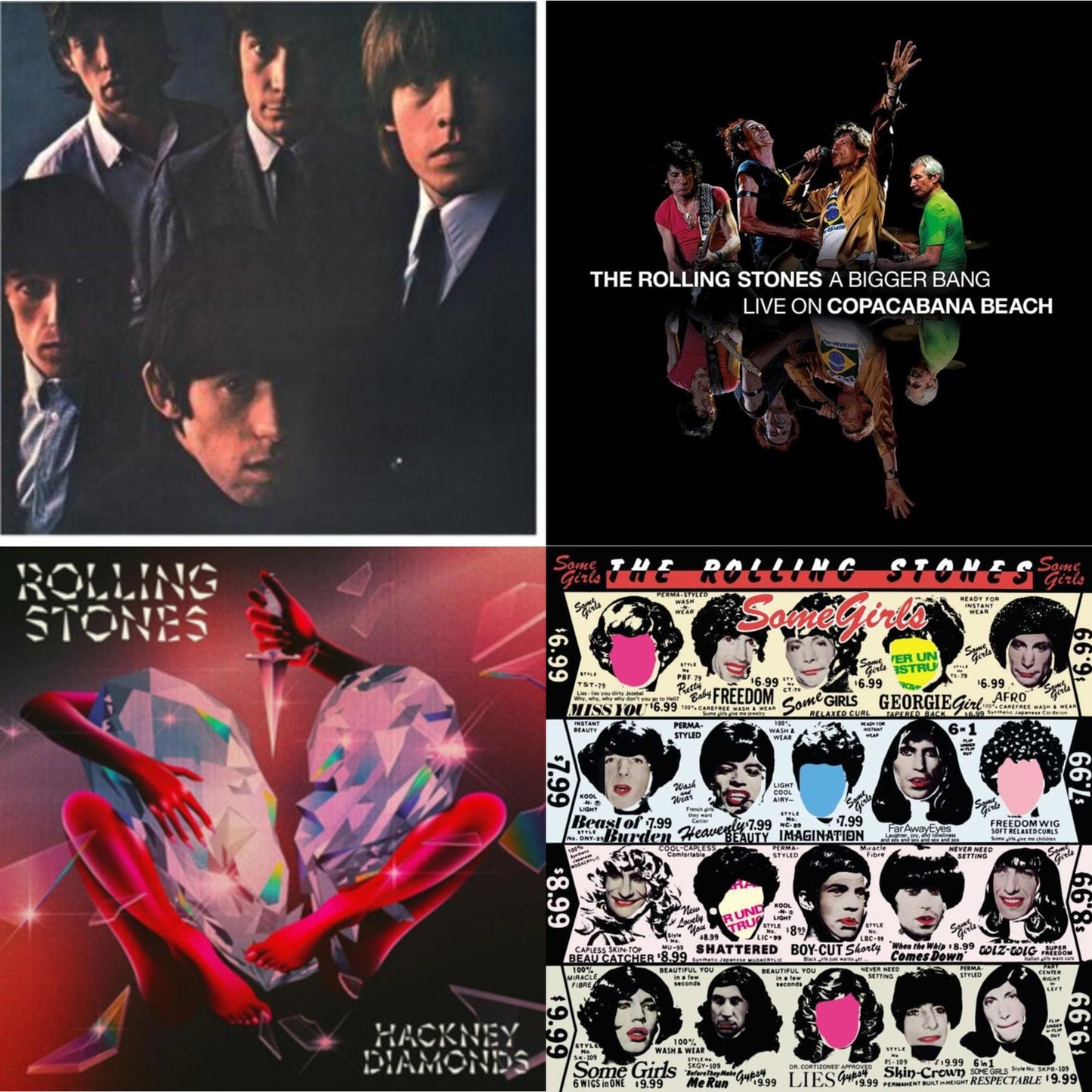 Rolling Stones No.2 (180G) & Bigger Bang Live On Copacabana Beach (Multi Color Vinyl/3LP) & Hackney Diamonds & Some Girls
