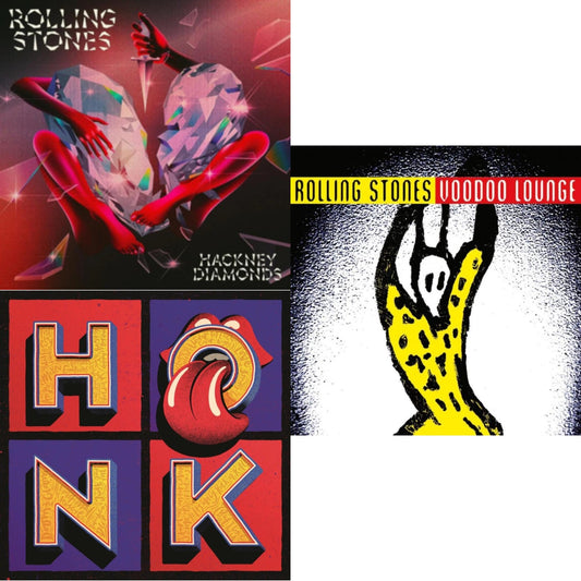Rolling Stones - Hackney Diamonds & Voodoo Lounge (30Th Anniversary) (Red/Yellow Vinyl/2LP) & Honk (Translucent Red Vinyl/2LP)