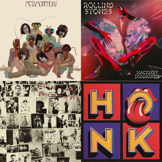 Rolling Stones - Metamorphosis & Hackney Diamonds & Exile On Main Street (2LP) & Honk (Translucent Red Vinyl/2LP)