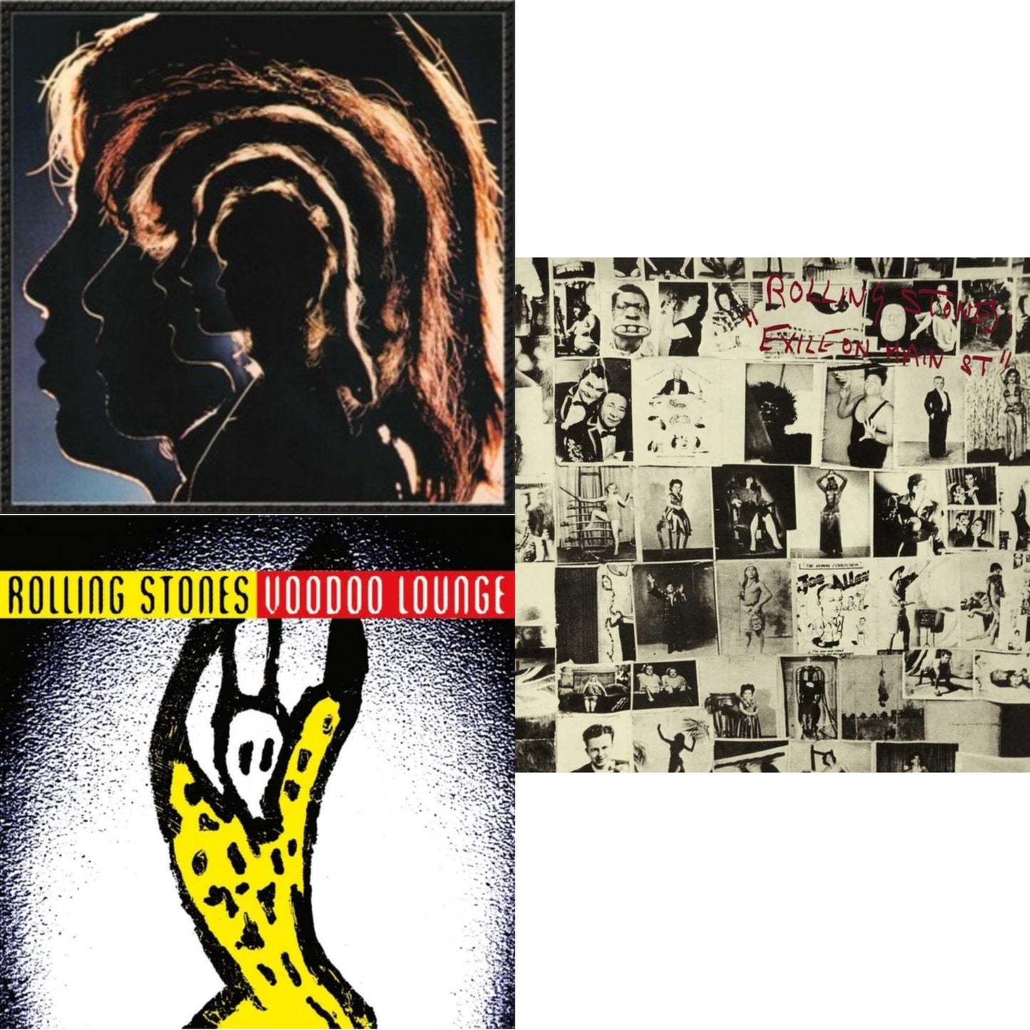 Hot Rocks 1964-1971 (2LP) & Voodoo Lounge (30Th Anniversary) (Red/Yellow Vinyl/2LP) & Exile On Main Street (2LP)