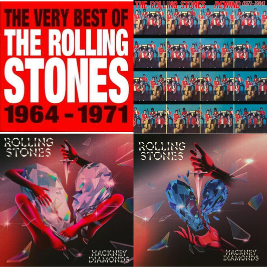 Rolling Stones - Very Best Of The Rolling Stones 1964 -1971 & Rewind (1971-1984) (Super High Material CD) & Hackney Diamonds & Hackney Diamonds (Live Edition) (2CD)