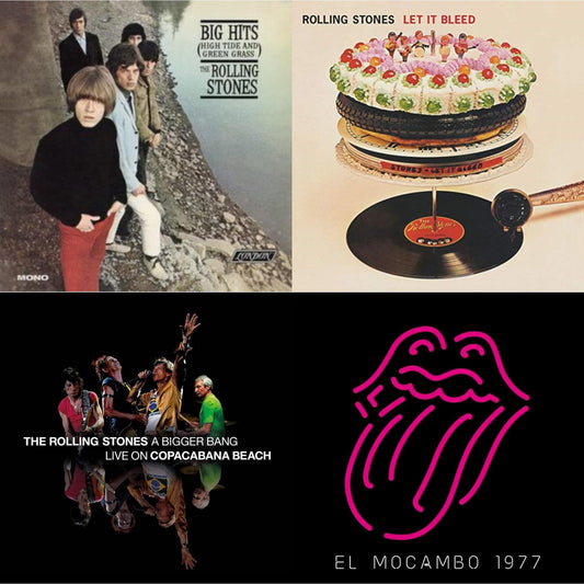 Big Hits (High Tide Green Grass LP Vinyl) & Let It Bleed (50Th Anniversary Edition) & Bigger Bang Live On Copacabana Beach (Multi Color Vinyl/3LP) & Live At The El Mocambo (4LP)