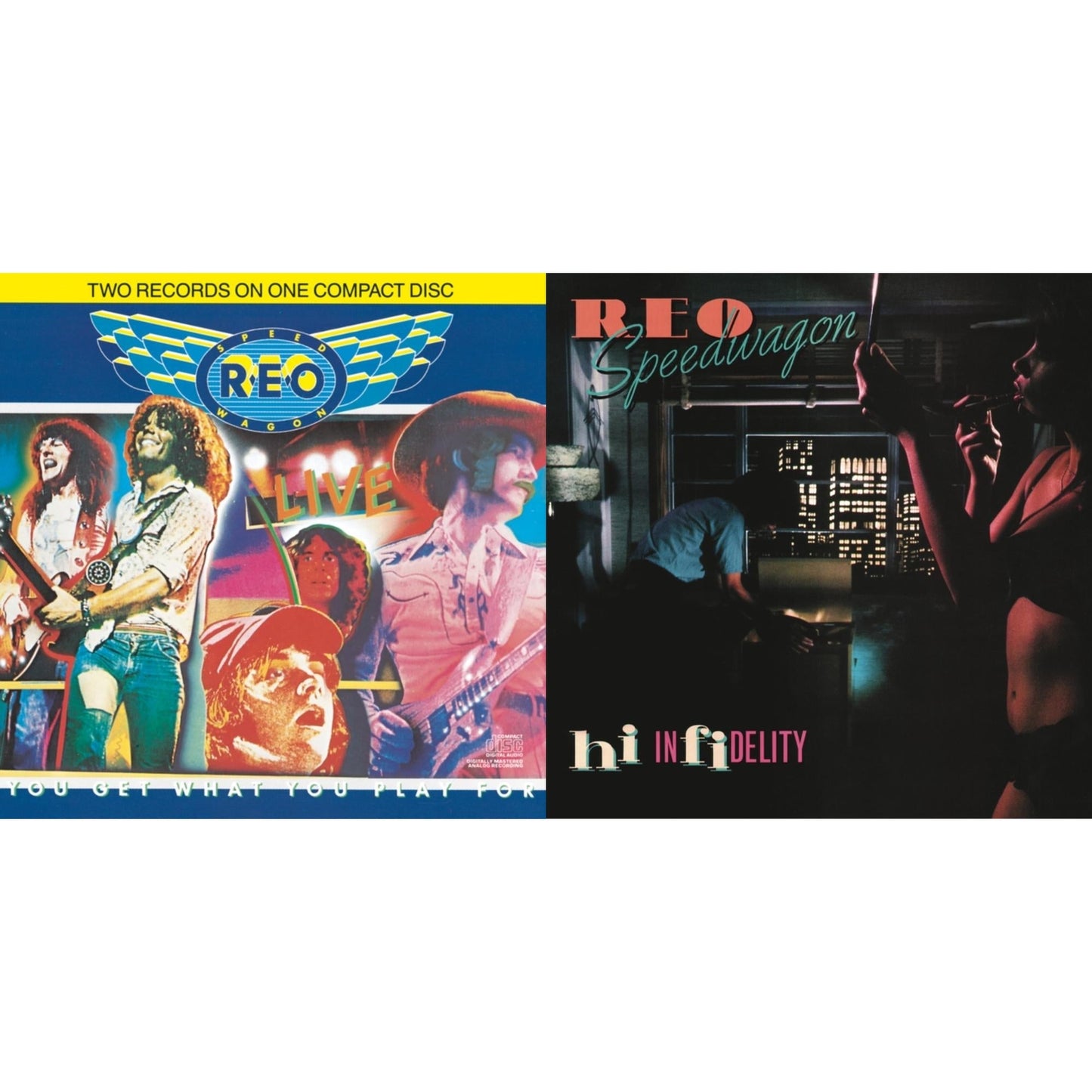 Reo Speedwagon - Hi Infidelity & Live: You Get What You Play For - CD Bundle