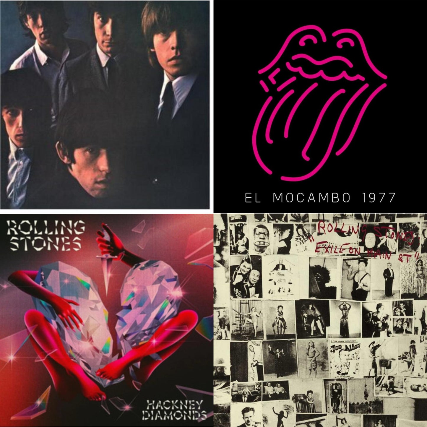 Rolling Stones No.2 (180G) & Live At The El Mocambo (4LP) & Hackney Diamonds & Exile On Main Street (2LP)