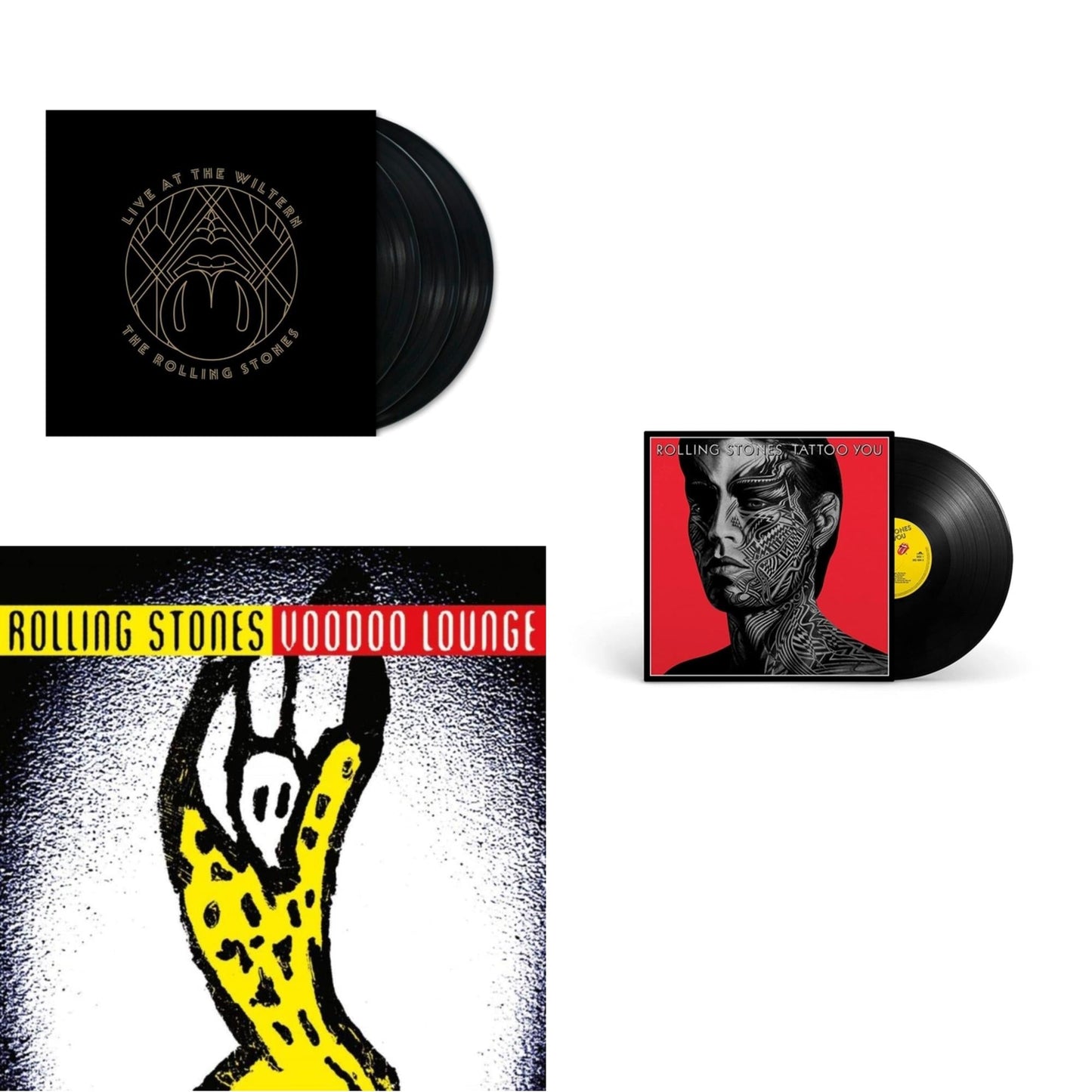 Tattoo You (2021 Remaster) & Live At The Wiltern (3LP) & Voodoo Lounge (30Th Anniversary) (Red/Yellow Vinyl/2LP)
