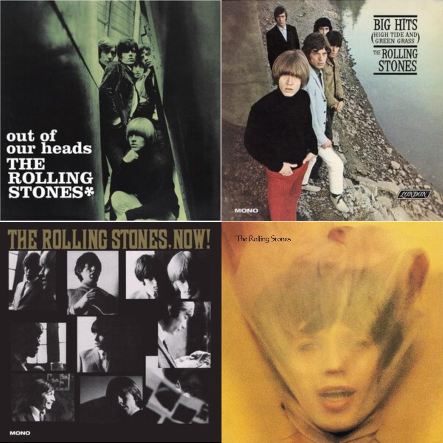 Out Of Our Heads (Uk) & Big Hits (High Tide Green Grass LP Vinyl) & Rolling Stones, Now! & Goats Head Soup (2LP 2020 Deluxe Edition)