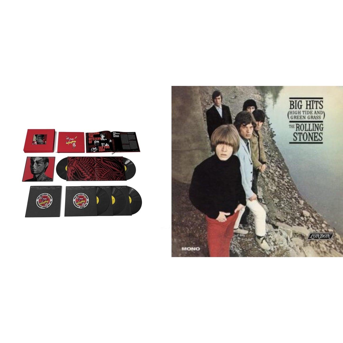 Rolling Stones - Big Hits (High Tide Green Grass LP Vinyl) & Tattoo You (2021 Remaster/5LP Box Set)