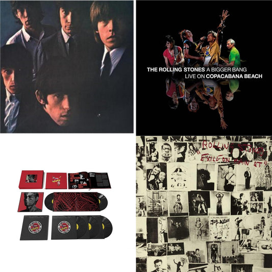 Rolling Stones No.2 (180G) & Bigger Bang Live On Copacabana Beach (Multi Color Vinyl/3LP) & Tattoo You (2021 Remaster/5LP Box Set) & Exile On Main Street (2LP)