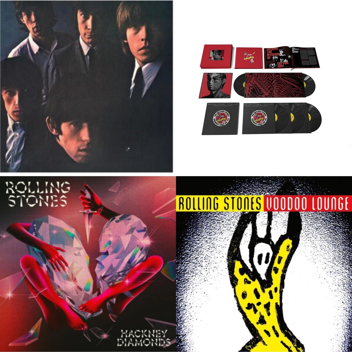 Rolling Stones No.2 (180G) & Tattoo You (2021 Remaster/5LP Box Set) & Hackney Diamonds & Voodoo Lounge (30Th Anniversary) (Red/Yellow Vinyl/2LP)
