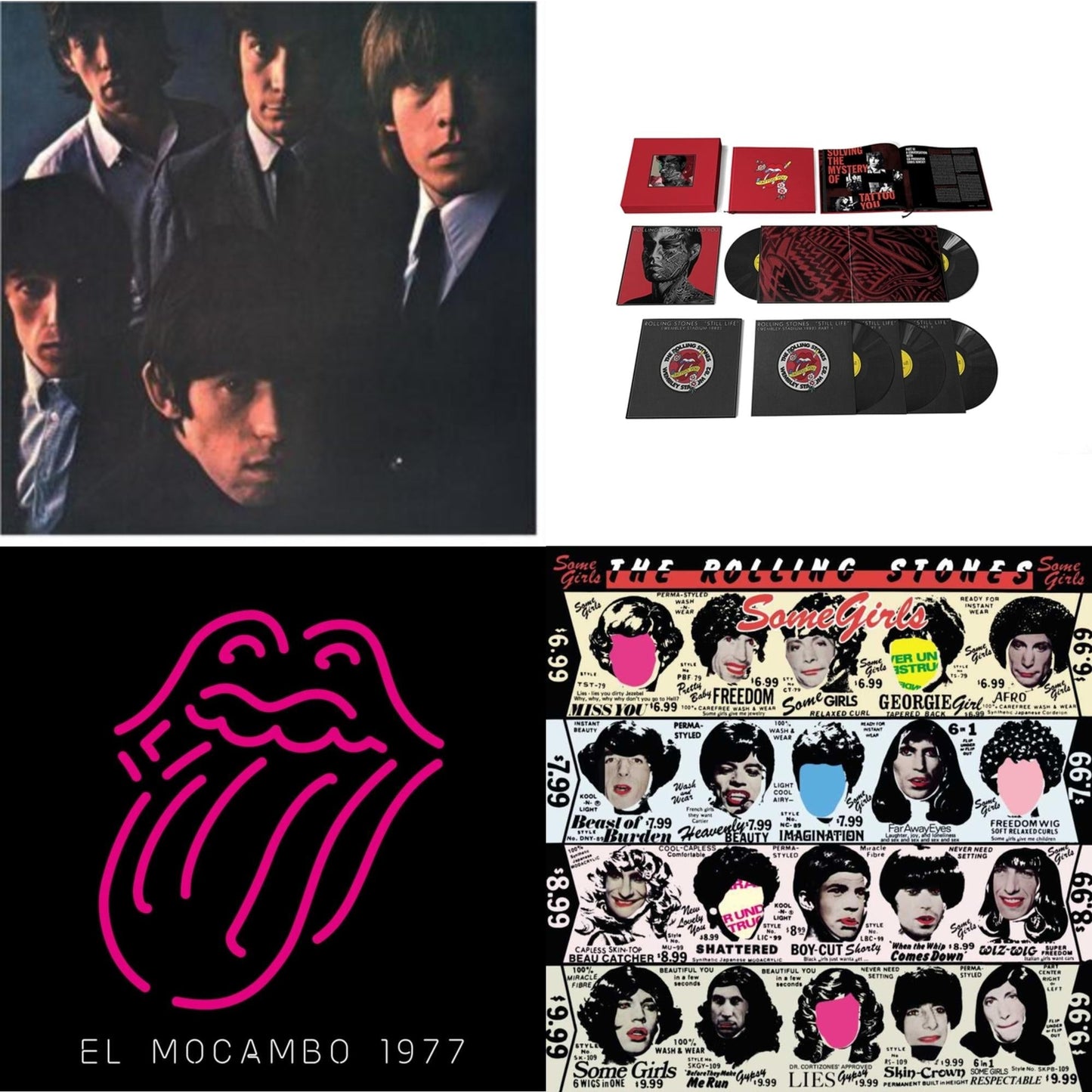 Rolling Stones No.2 (180G) & Tattoo You (2021 Remaster/5LP Box Set) & Live At The El Mocambo (4LP) & Some Girls
