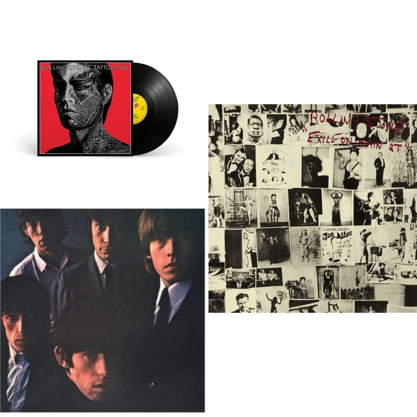 Rolling Stones No.2 (180G) & Tattoo You (2021 Remaster) & Exile On Main Street (2LP)
