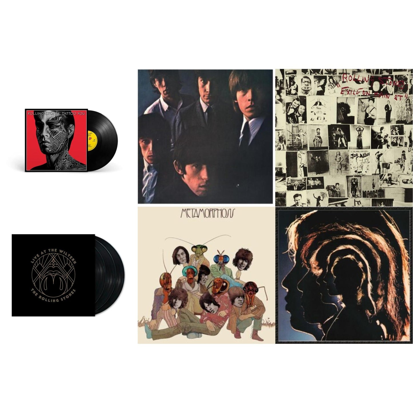 Rolling Stones No.2 (180G) & Metamorphosis & Hot Rocks 1964-1971 (2LP) & Tattoo You (2021 Remaster) & Live At The Wiltern (3LP) & Exile On Main Street (2LP)