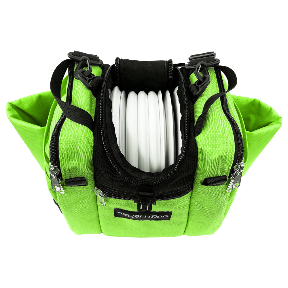 Revolution Mini Deluxe V3 Disc Golf Bag - Lime Green