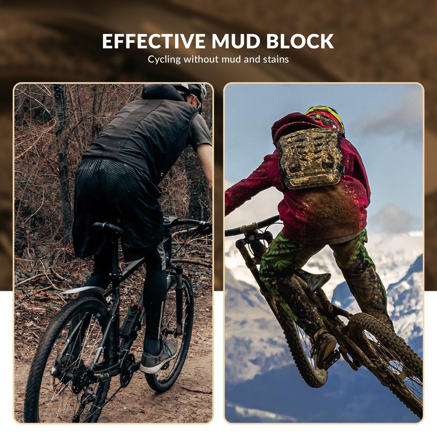 ROCKBROS Adjustable Bike Fender for 26"/27.5"/29" MTB Mud Guards