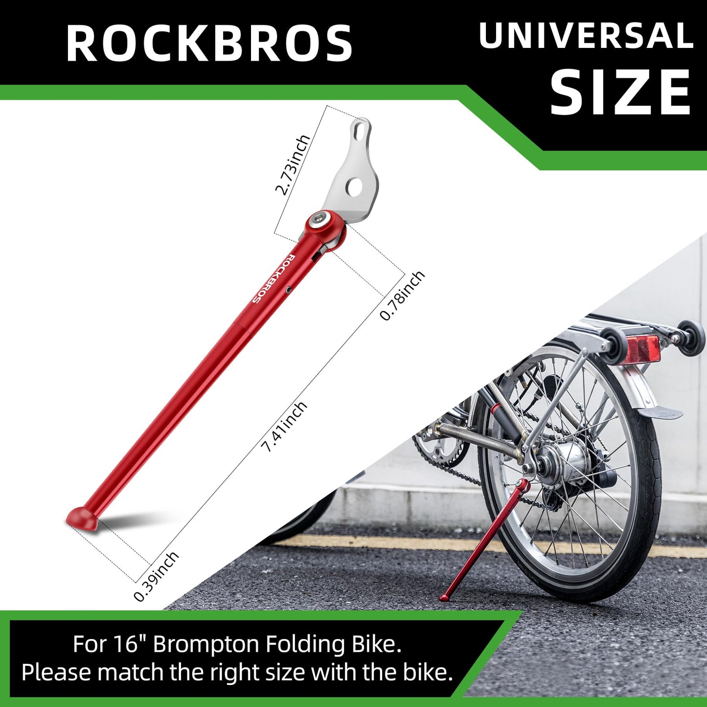 ROCKBROS Kickstand for 16'' Folding Bike