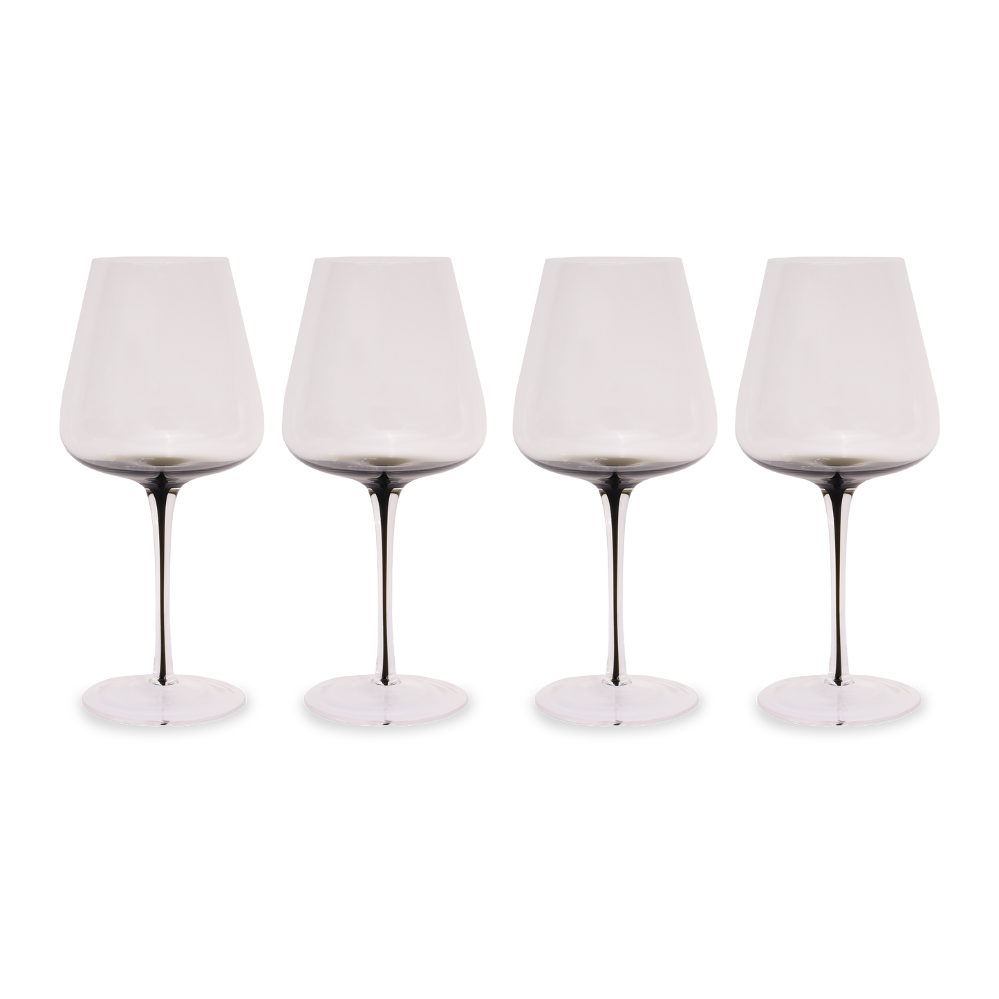 Smoke Stem Red Wine Glasses